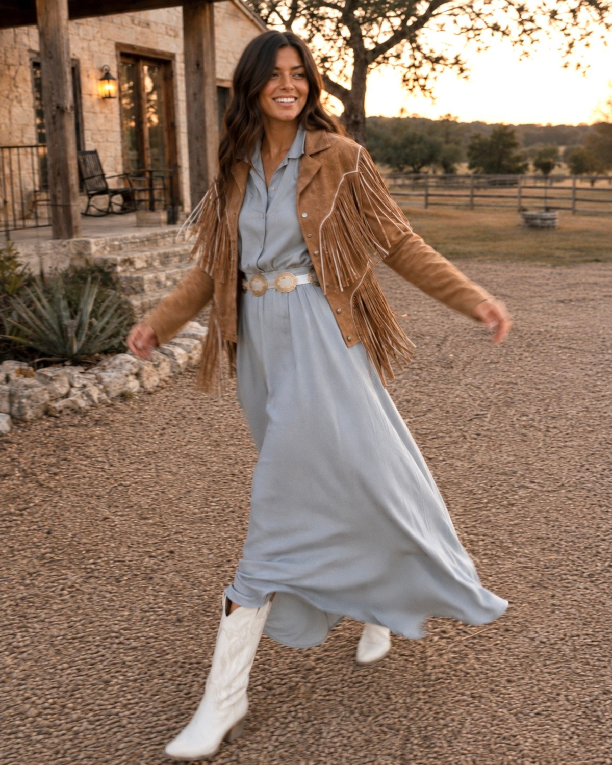 The Bluebonnet Bias Maxi Dress
