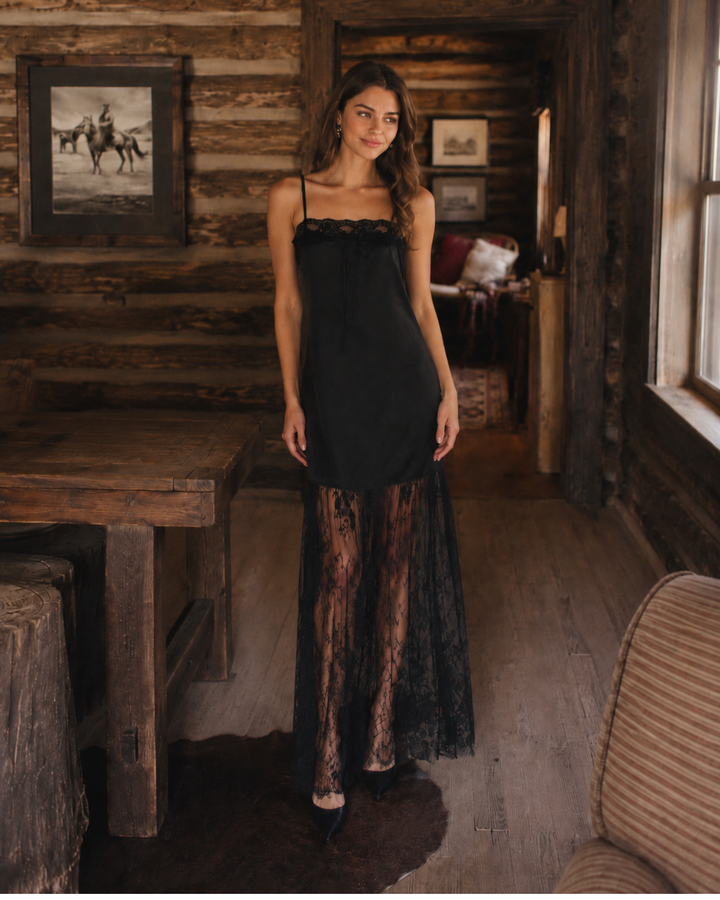 The Midnight Lace Dress