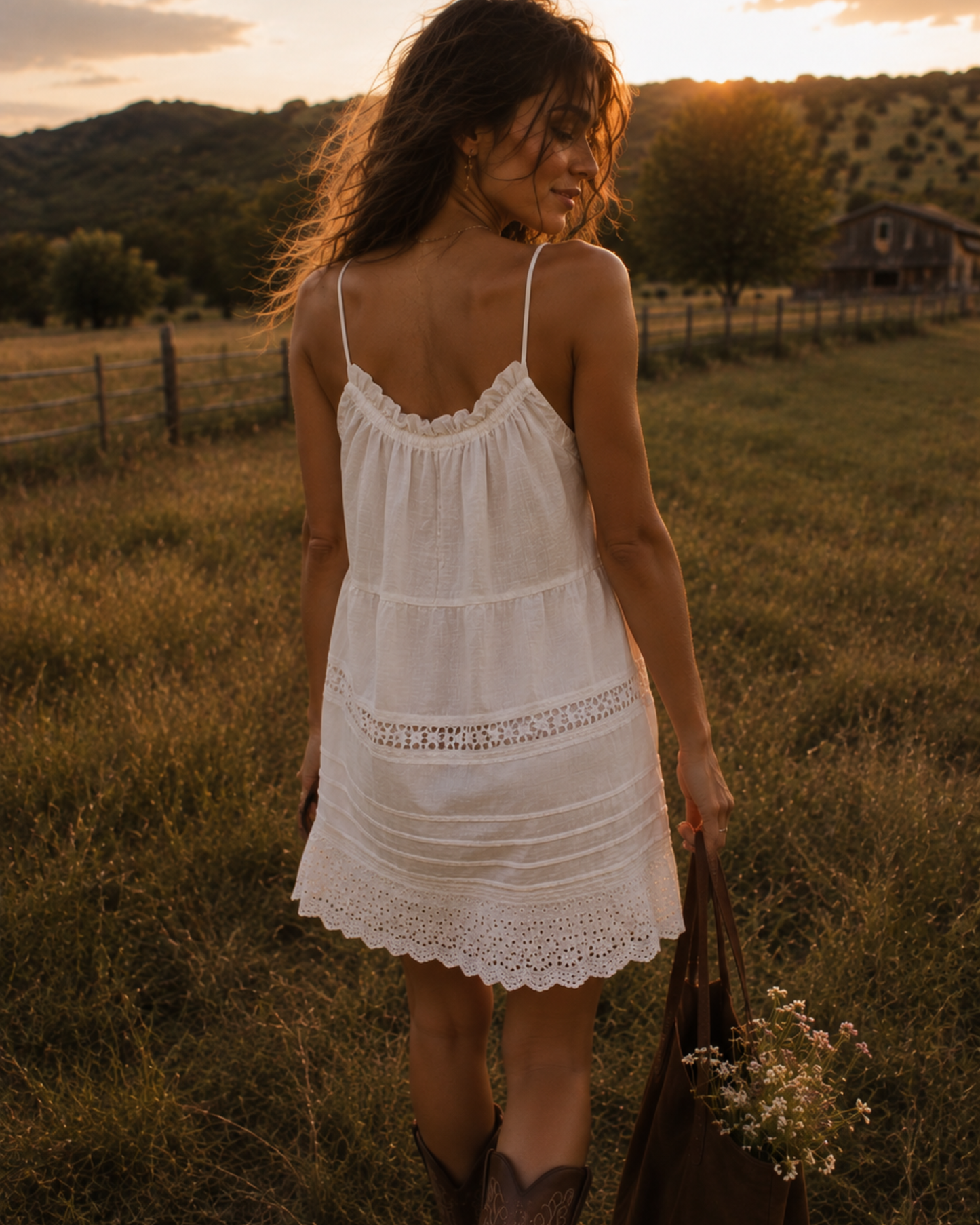Driftwood Cotton Mini Dress