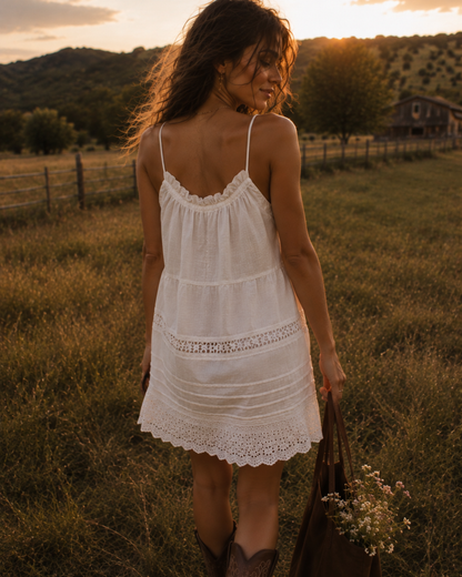 Driftwood Cotton Mini Dress