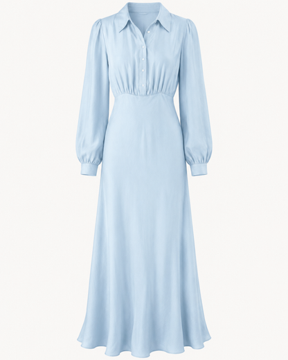 The Bluebonnet Bias Maxi Dress