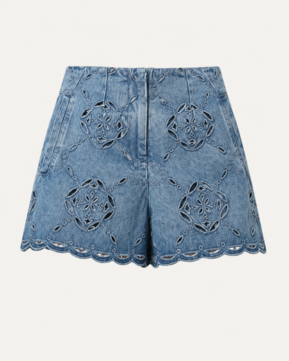 The Bluebonnet Eyelet Shorts