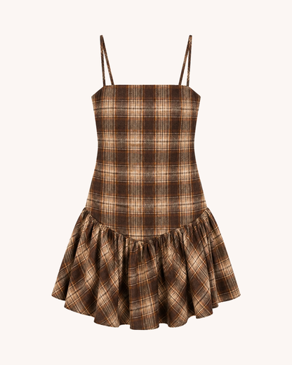The Cedar Plaid Mini Dress