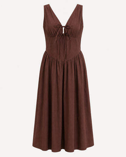 The Cypress Tie-Front Midi Dress