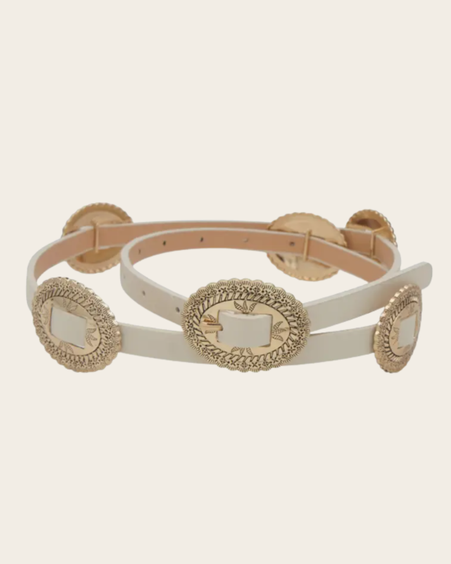 The Ivory Mesa Concho Belt