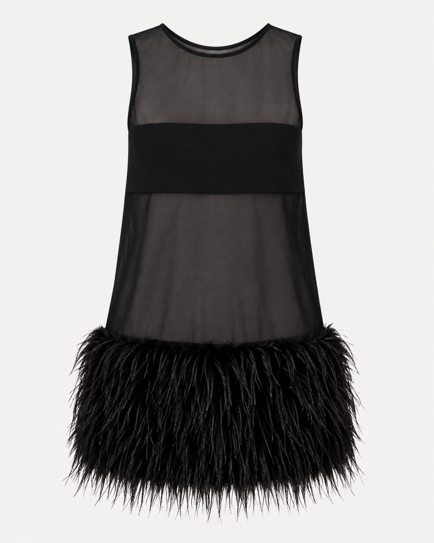 The Midnight Feather Shift Dress