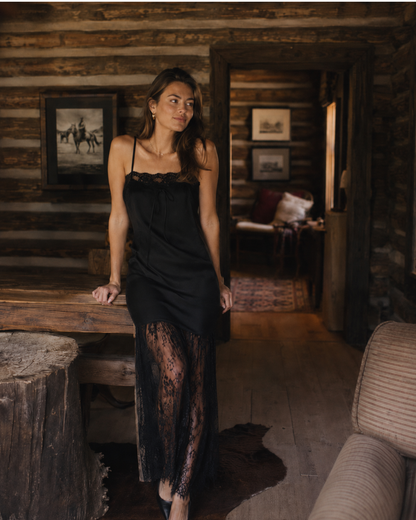 The Midnight Lace Dress
