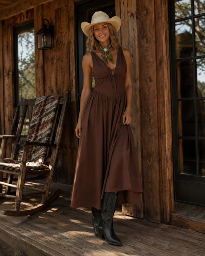 The Cypress Tie-Front Midi Dress