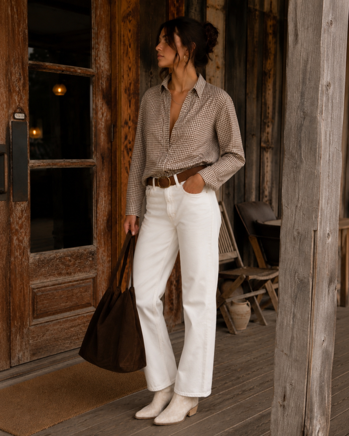 The Wimberley Plaid Gauze Shirt